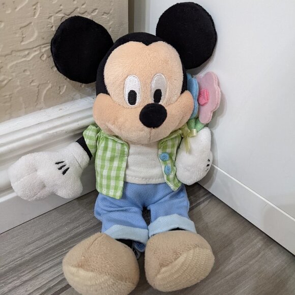 2/$20 Disney Mickey Mouse Plush Spring Time Flowers - Picture 1 of 5